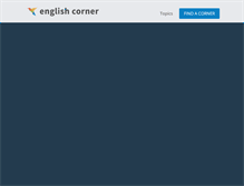 Tablet Screenshot of englishcorner.ca